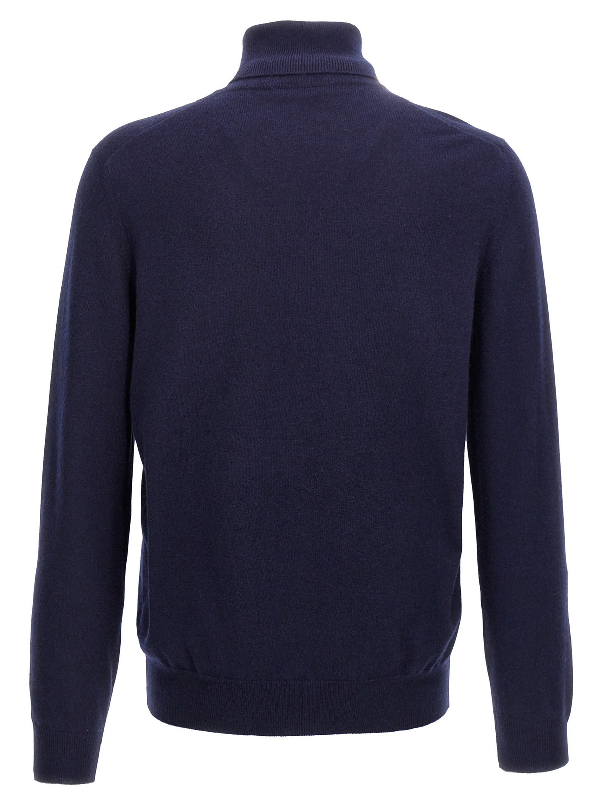 Brunello Cucinelli Cashmere Turtleneck Sweater Blue, view 2