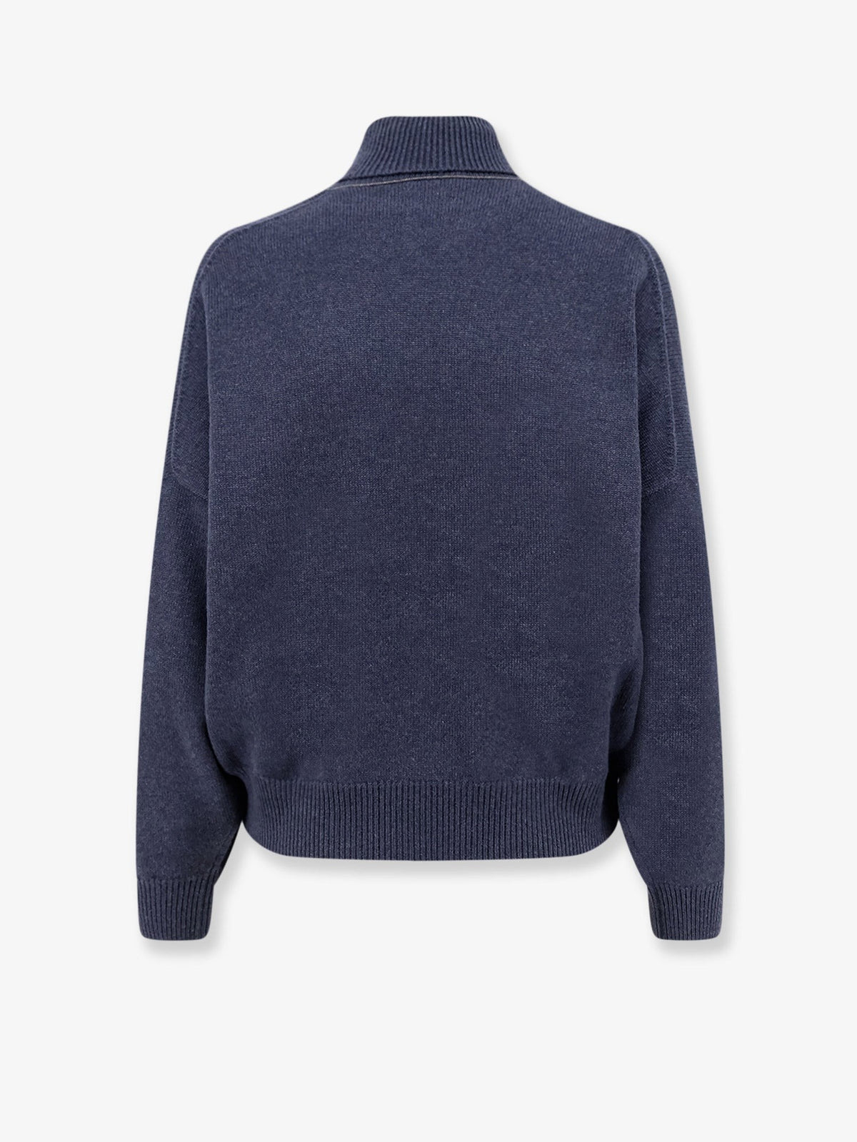 Brunello Cucinelli Women's Cashmere Turtleneck Blue, view 2