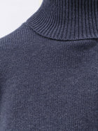 Brunello Cucinelli Women's Cashmere Turtleneck Blue, view 3