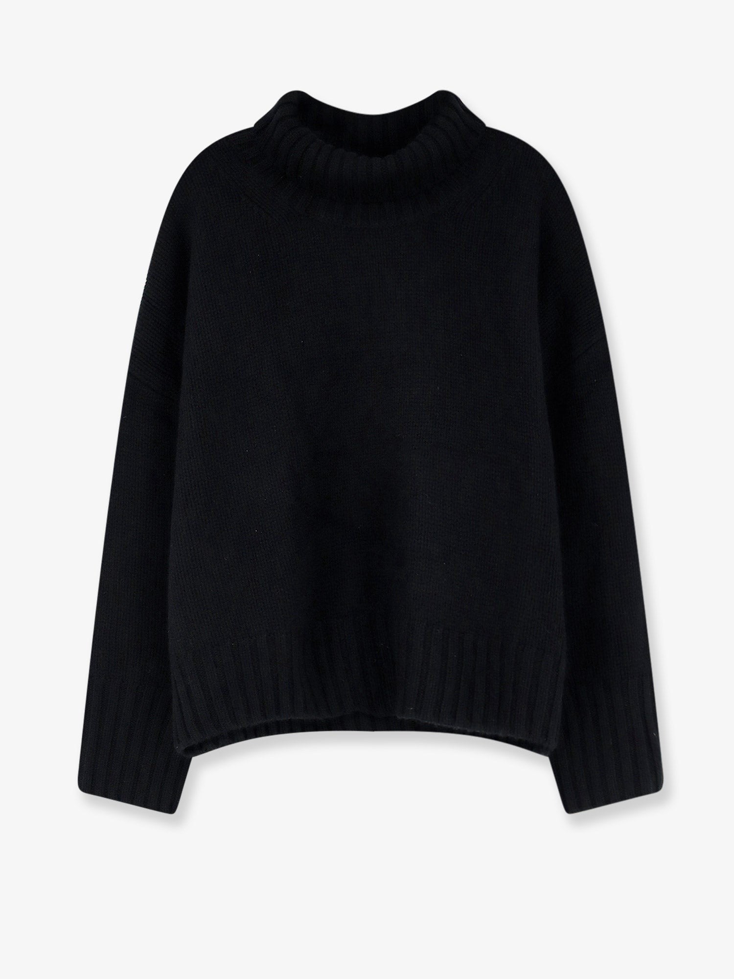 Soft Goat Women's Cashmere Turtleneck Black