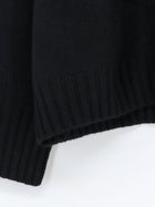 Soft Goat Women's Cashmere Turtleneck Black, view 3