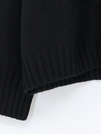 Soft Goat Women's Cashmere Turtleneck Black