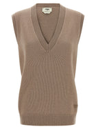 Fendi Cashmere Vest Beige