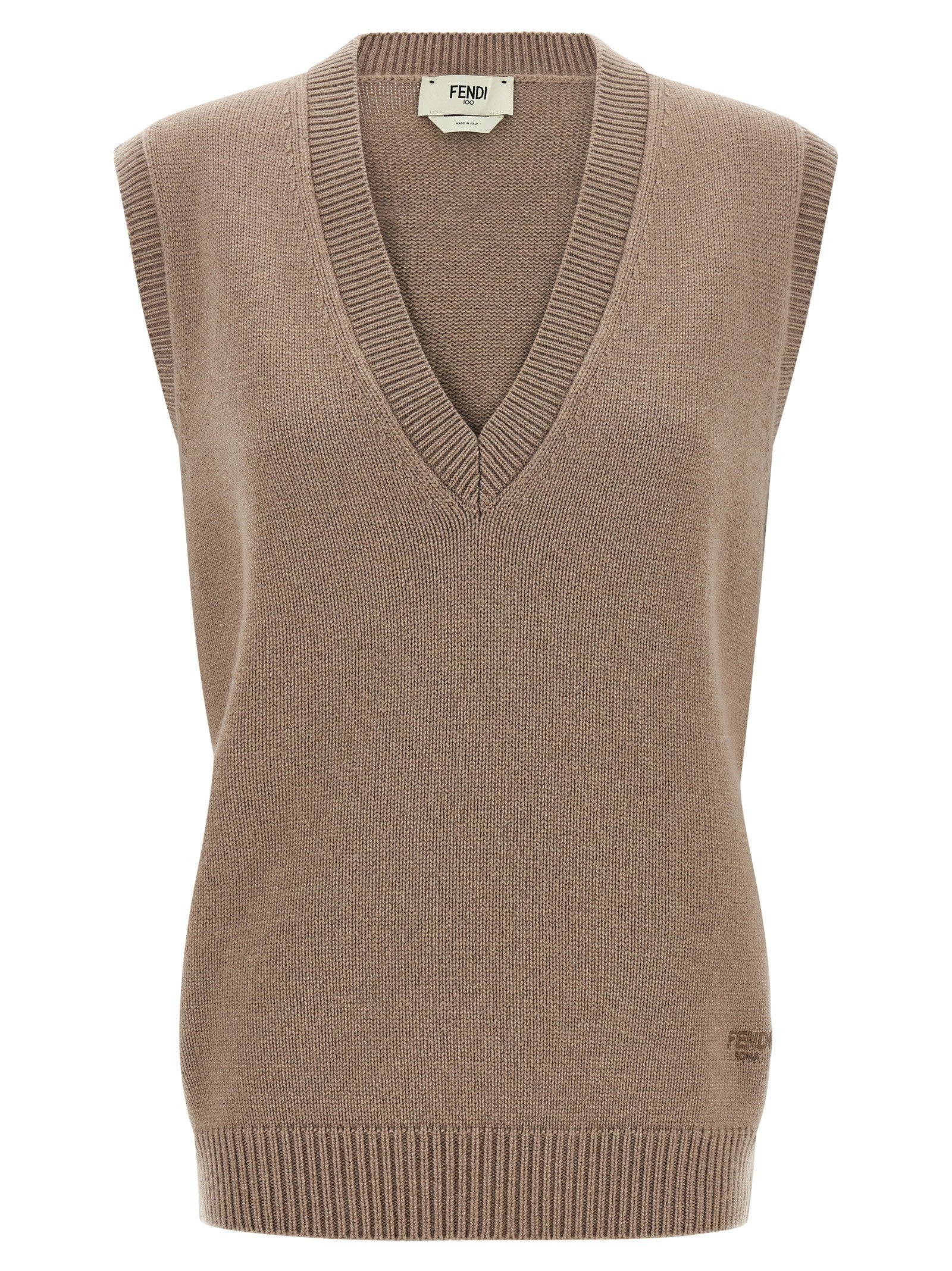Fendi Cashmere Vest Beige
