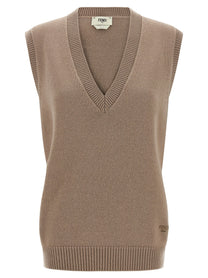 Fendi Cashmere Vest Beige