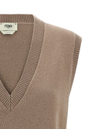 Fendi Cashmere Vest Beige, view 3