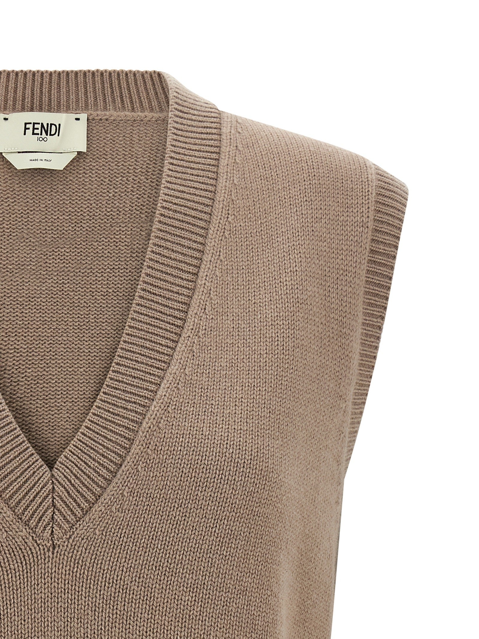 Fendi Cashmere Vest Beige