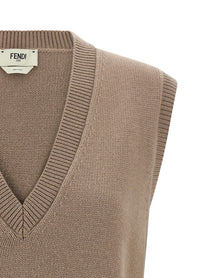 Fendi Cashmere Vest Beige