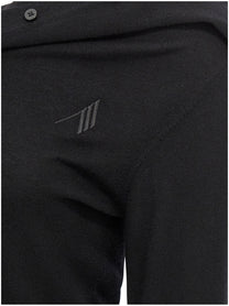 The Attico Cashmere Wool Dress Black