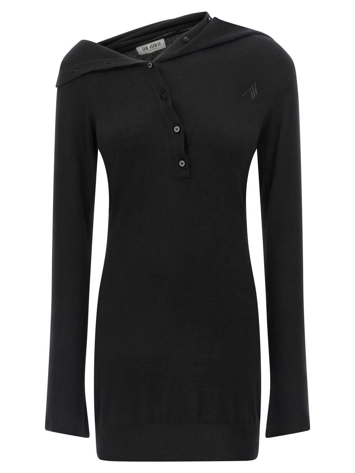 The Attico Cashmere Wool Dress Black