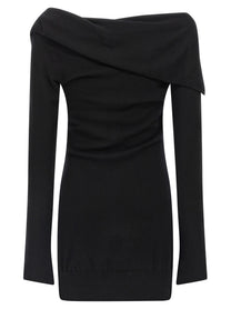 The Attico Cashmere Wool Dress Black