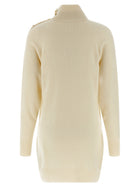 Balmain Cashmere Wool Dress Beige, view 2