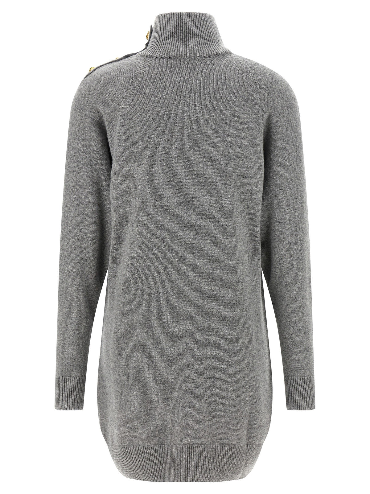 Balmain Cashmere Wool Dress Grey, view 2