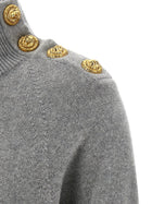 Balmain Cashmere Wool Dress Grey, view 4