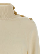 Balmain Cashmere Wool Dress Beige, view 3
