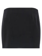 Ferragamo Cashmere Wool Skirt Black, view 2