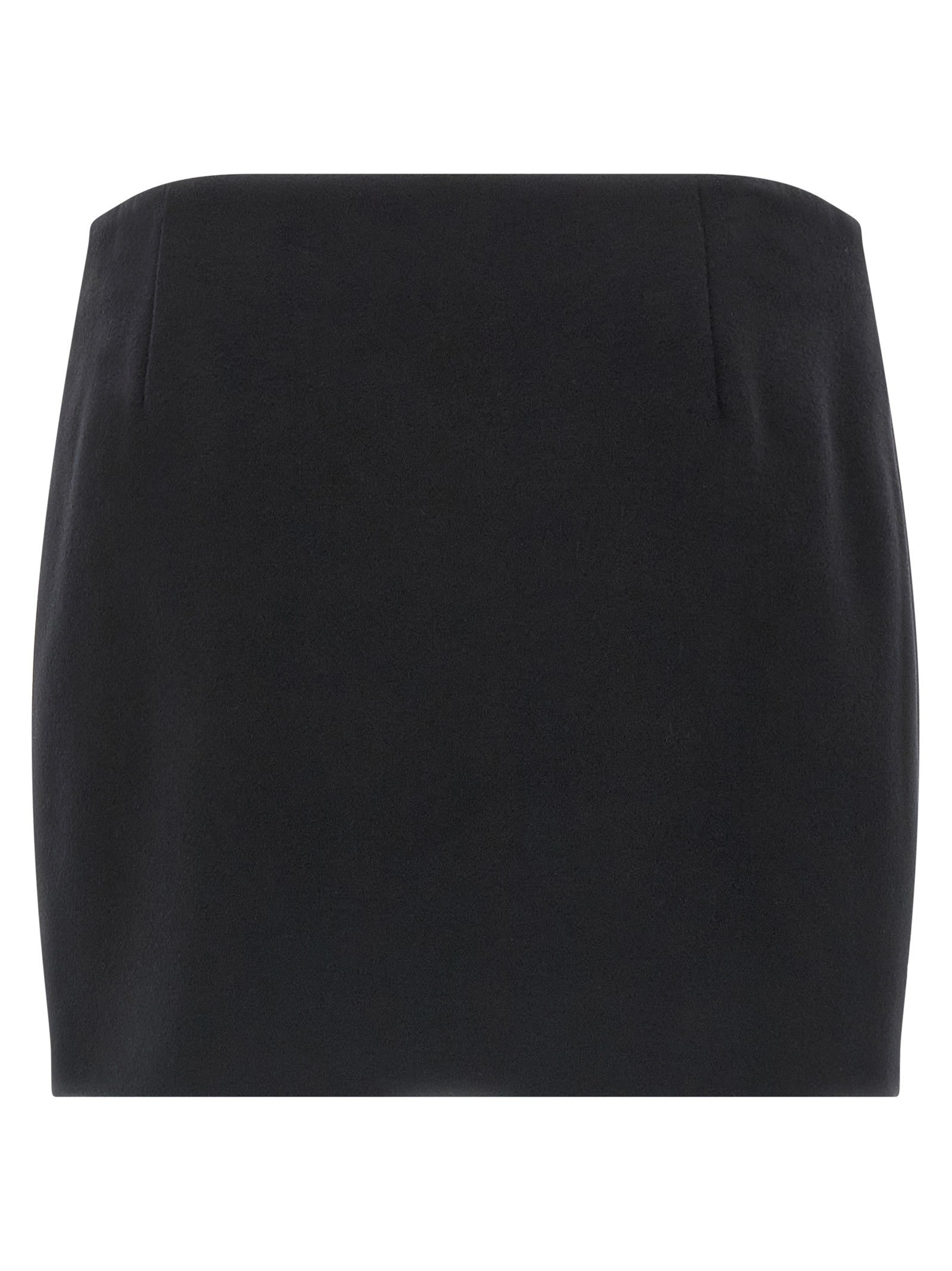 Ferragamo Cashmere Wool Skirt Black