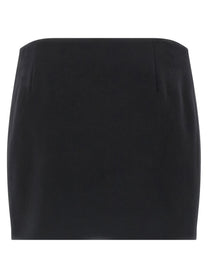 Ferragamo Cashmere Wool Skirt Black