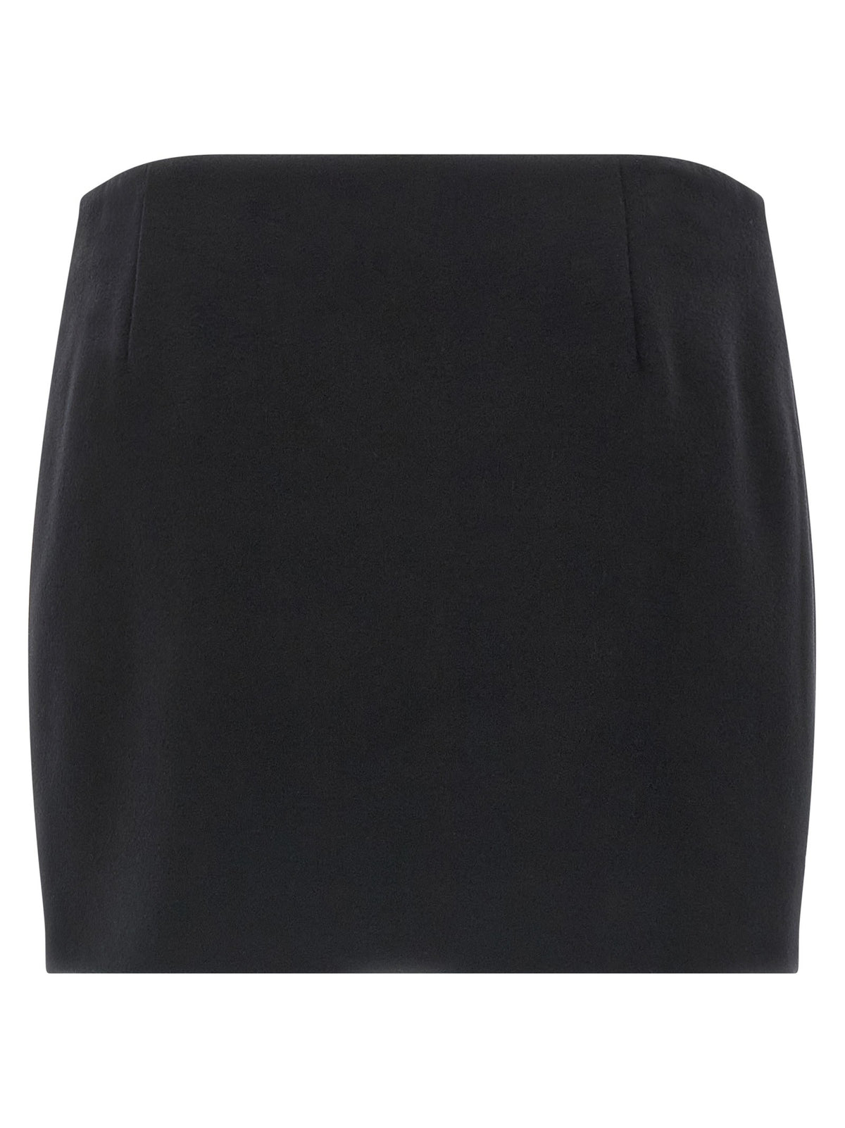 Ferragamo Cashmere Wool Skirt Black, view 2
