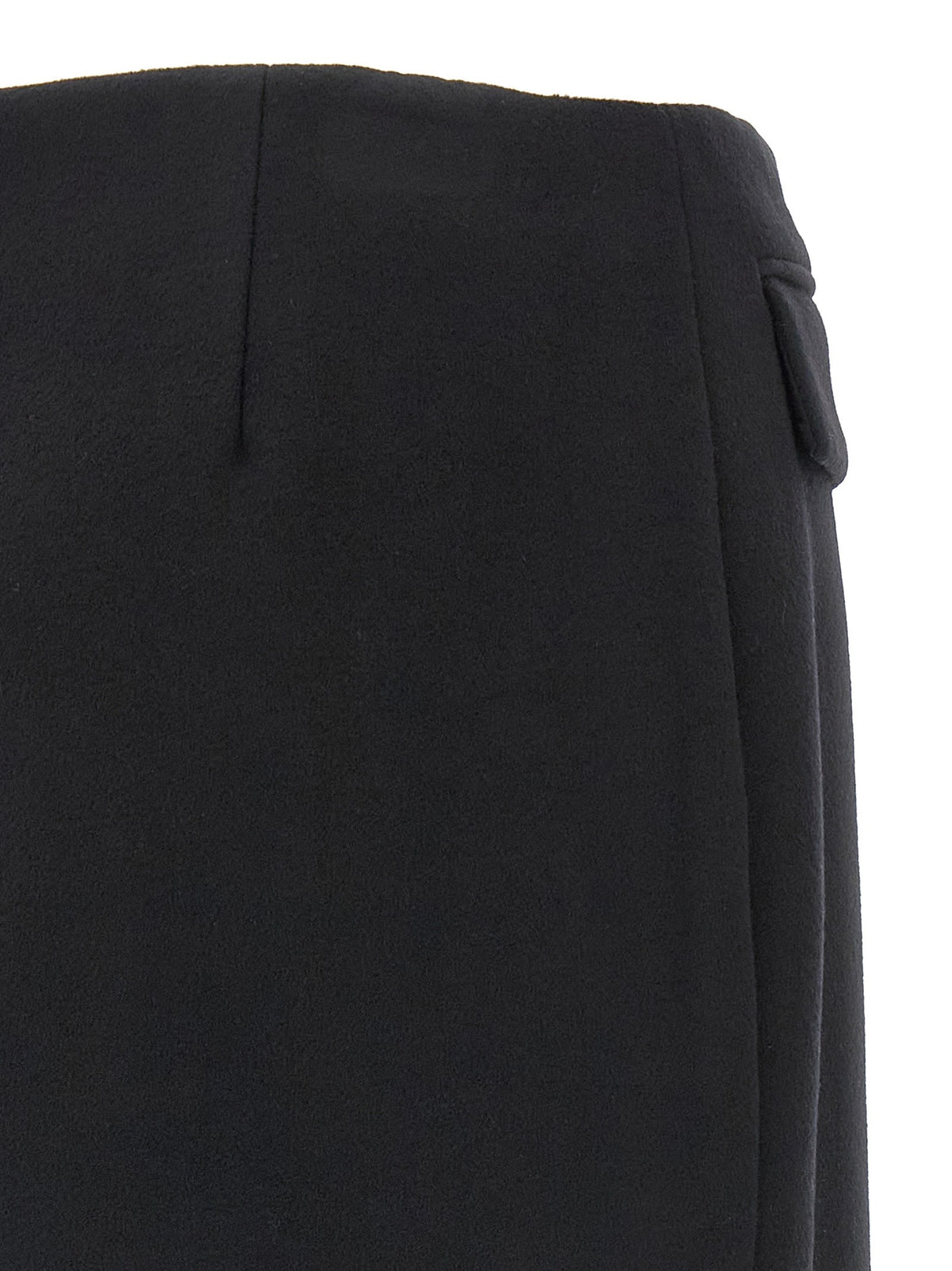Ferragamo Cashmere Wool Skirt Black, view 4