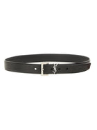 Saint Laurent Men's Cassandras Belt Black