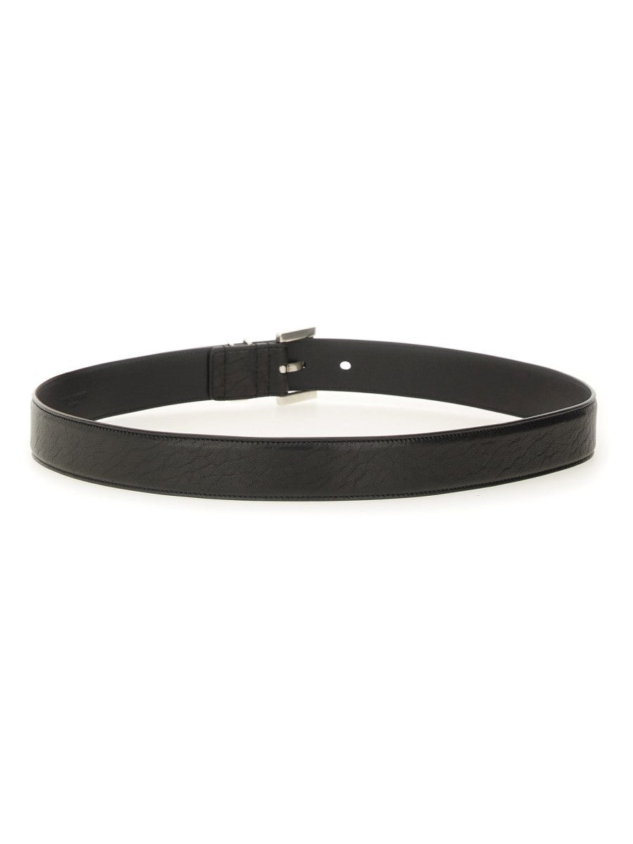 Saint Laurent Men's Cassandras Belt Black