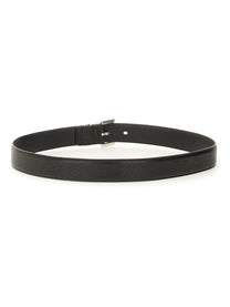 Saint Laurent Men's Cassandras Belt Black