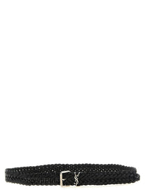 Saint Laurent Cassandre Belt Black