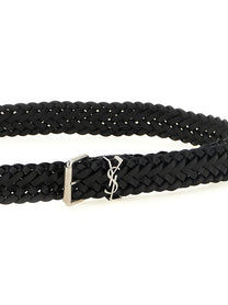 Saint Laurent Cassandre Belt Black