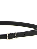 Saint Laurent Cassandre Belt Black, view 3
