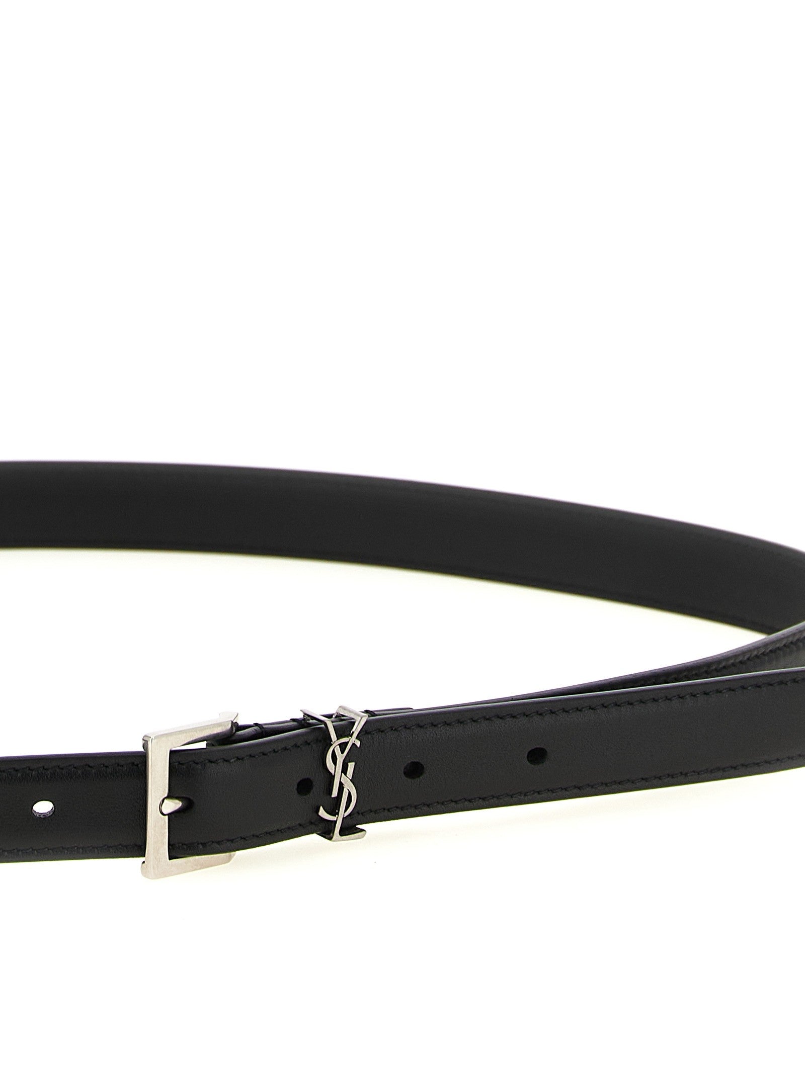 Saint Laurent Cassandre Belt Black