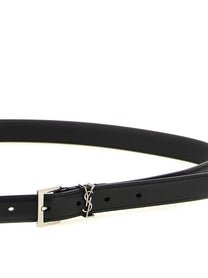 Saint Laurent Cassandre Belt Black