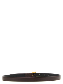 Saint Laurent Cassandre Belt Brown