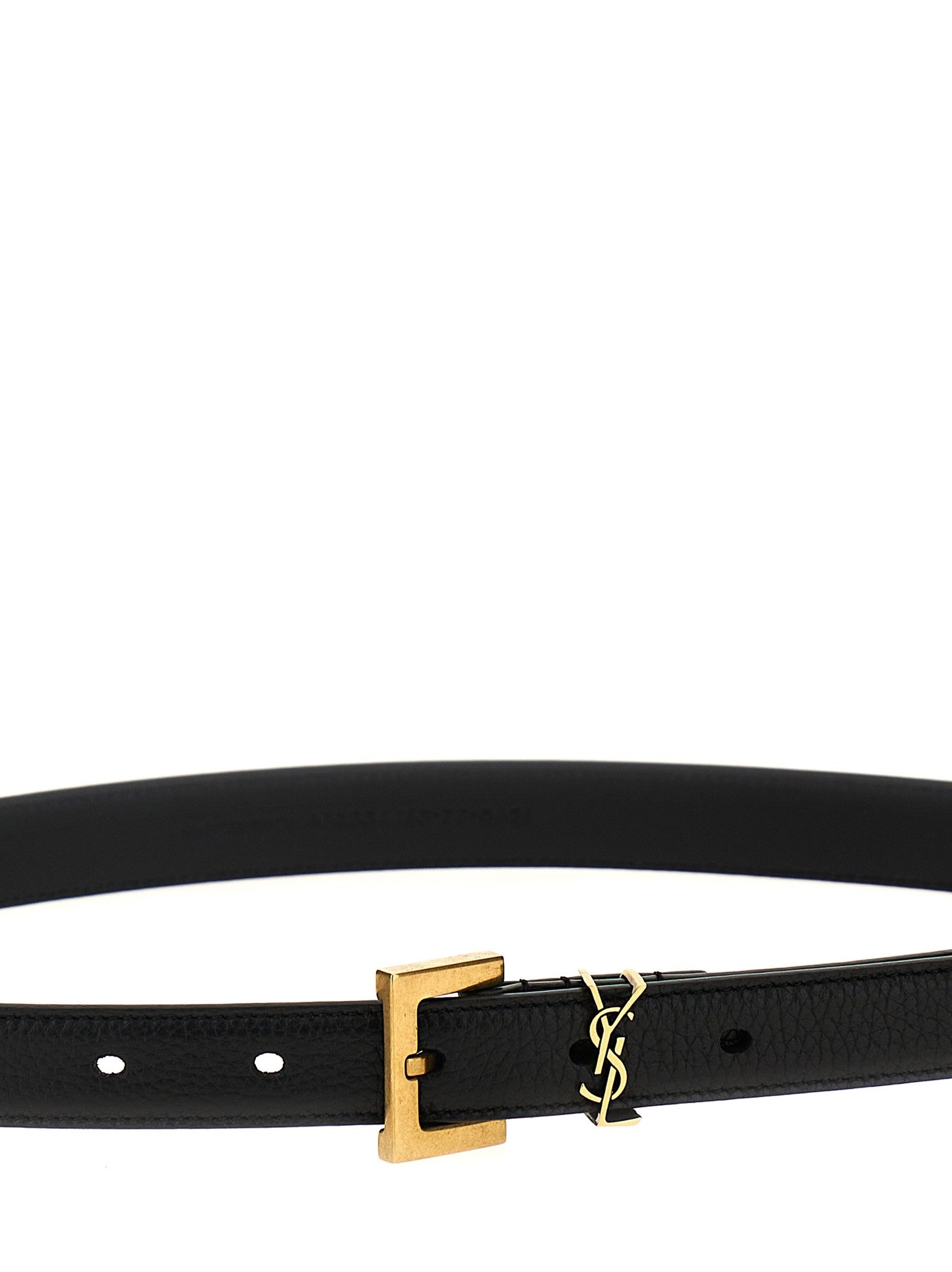 Saint Laurent Cassandre Belt Black