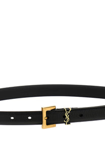 Saint Laurent Cassandre Belt Black