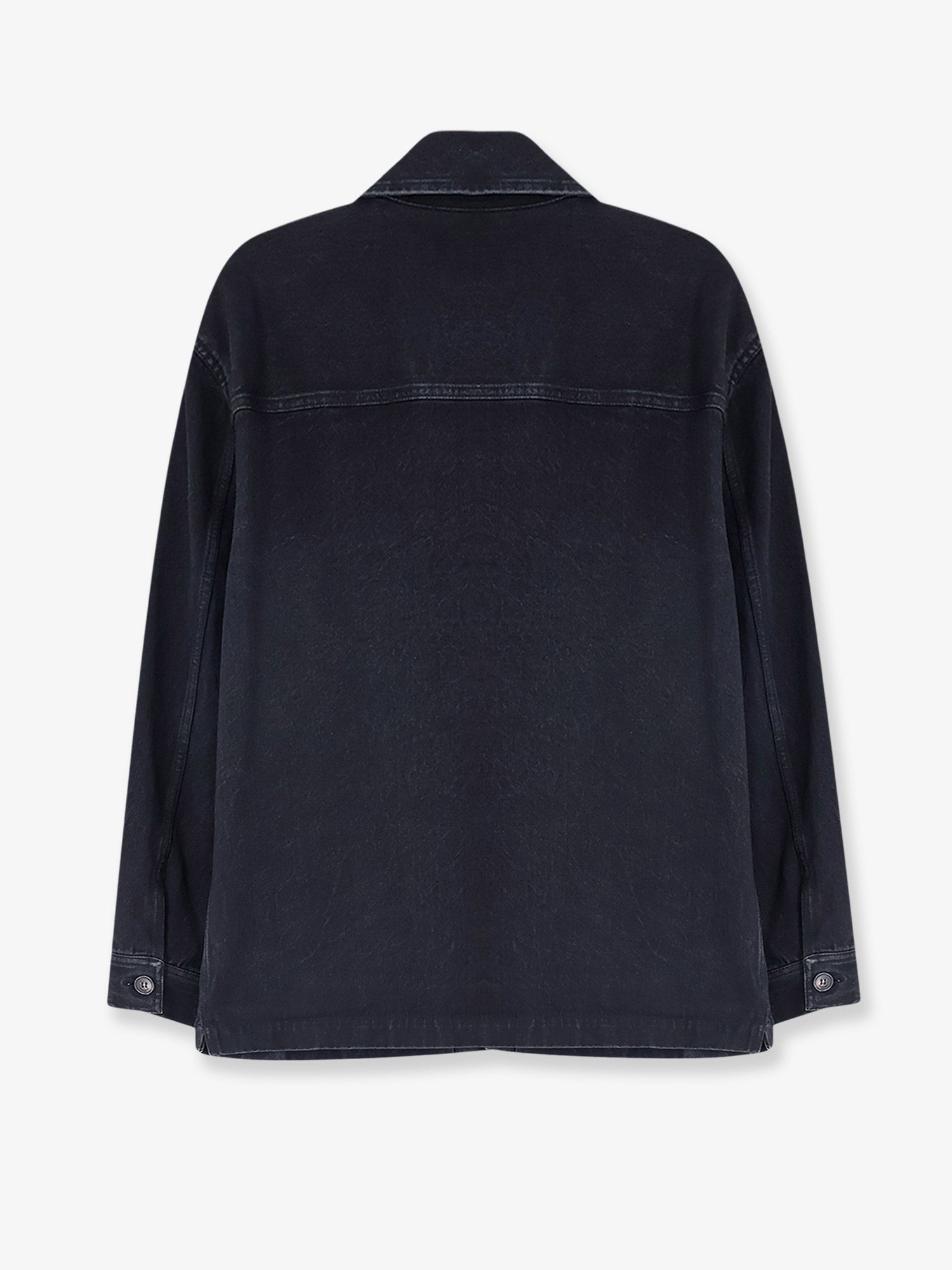 Saint Laurent Men's Cassandre Overshirt Black