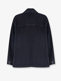 Saint Laurent Men's Cassandre Overshirt Black