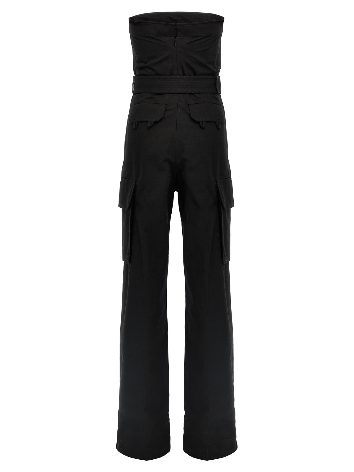 Saint Laurent Cassandre Bustier Jumpsuit Black, view 2