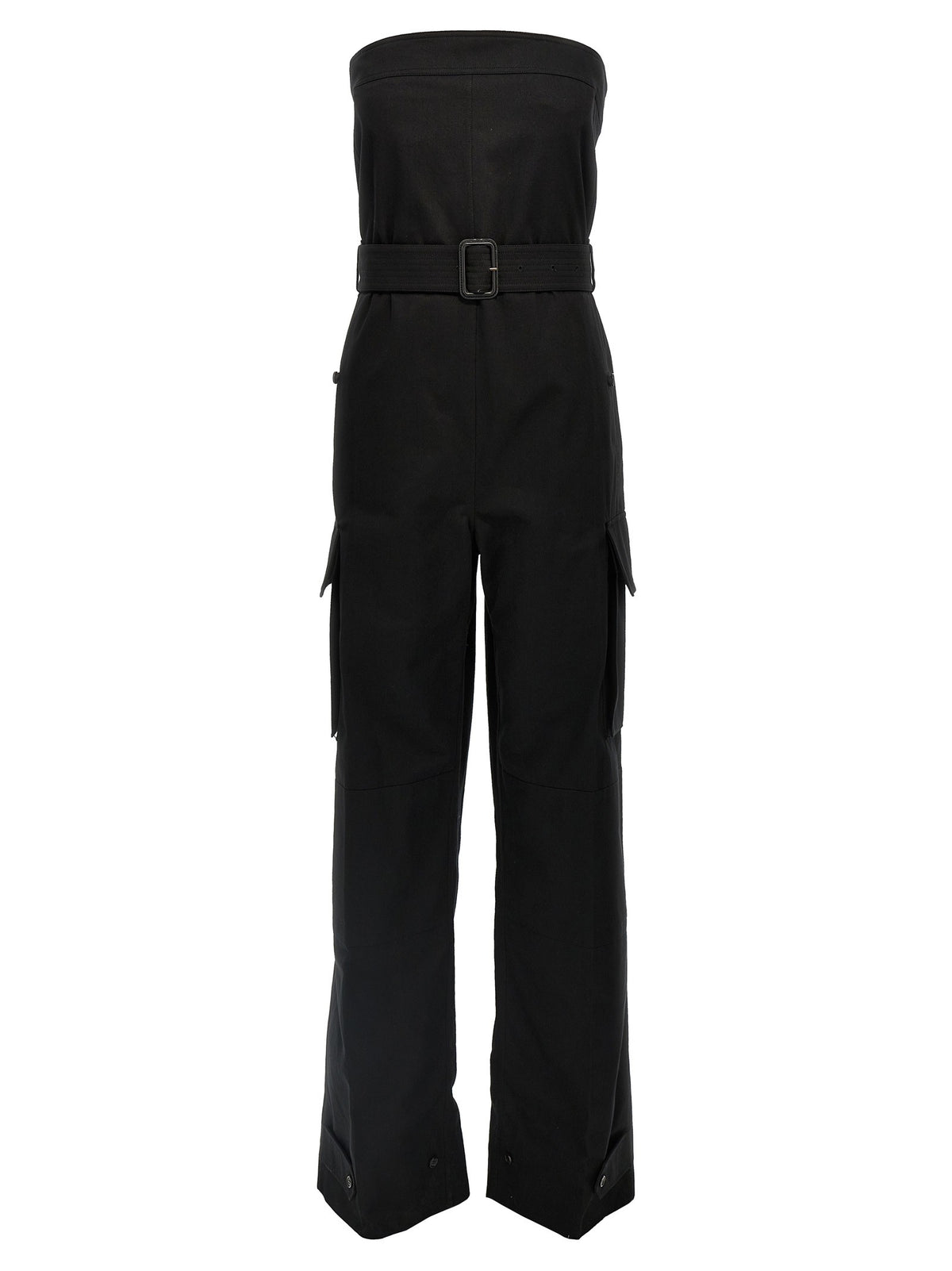 Saint Laurent Cassandre Bustier Jumpsuit Black