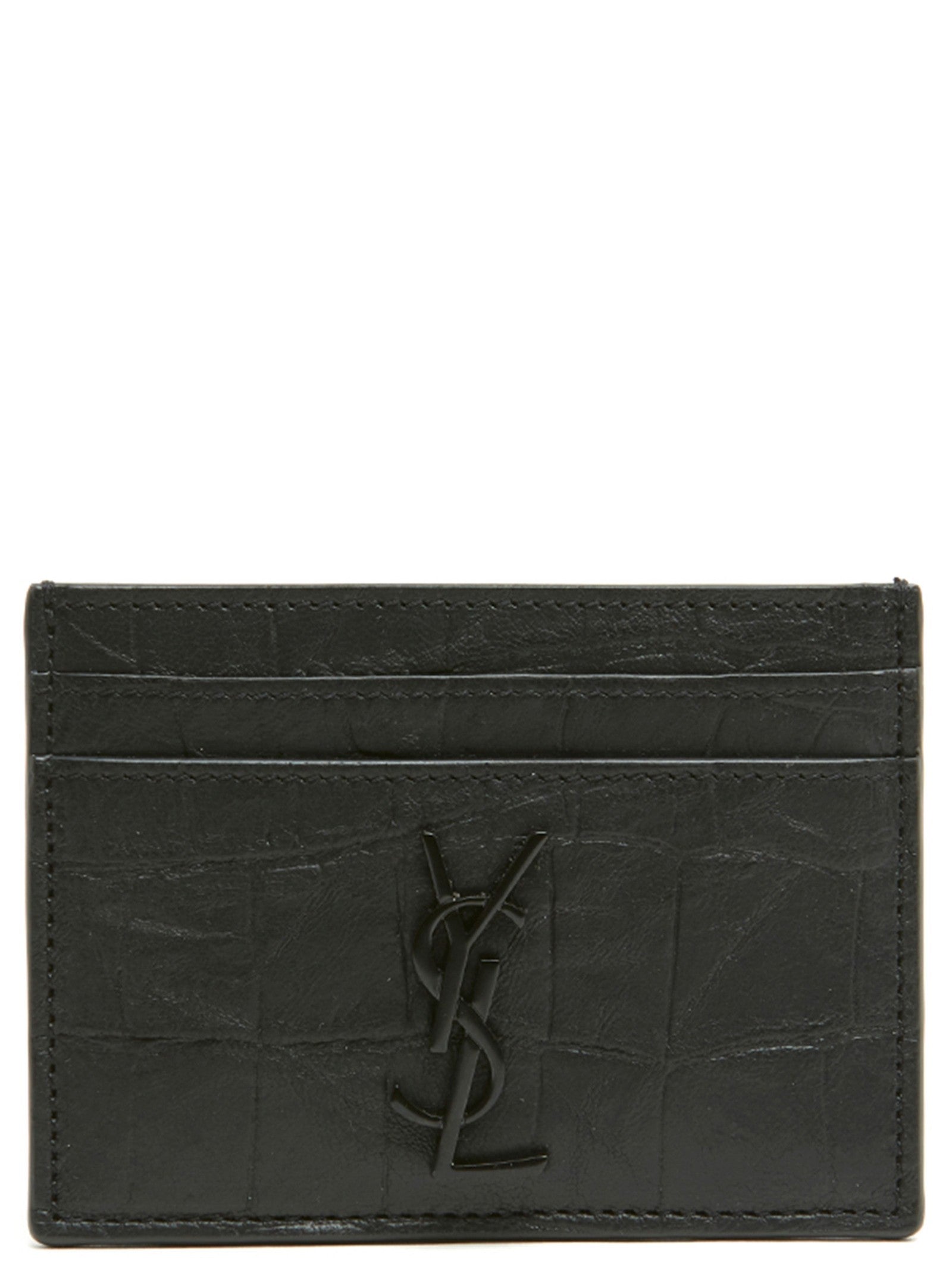 Saint Laurent Cassandre Card Holder Black