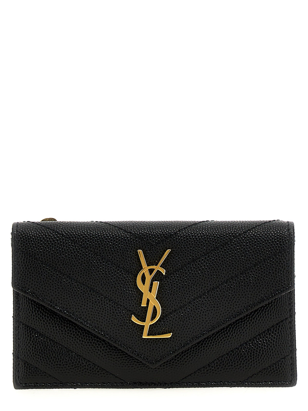 Saint Laurent Cassandre Card Holder Black