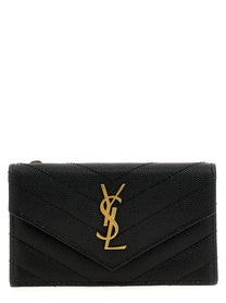 Saint Laurent Cassandre Card Holder Black