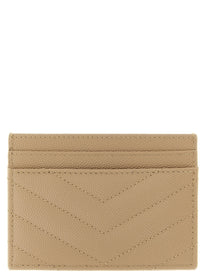 Saint Laurent Cassandre Card Holder Beige