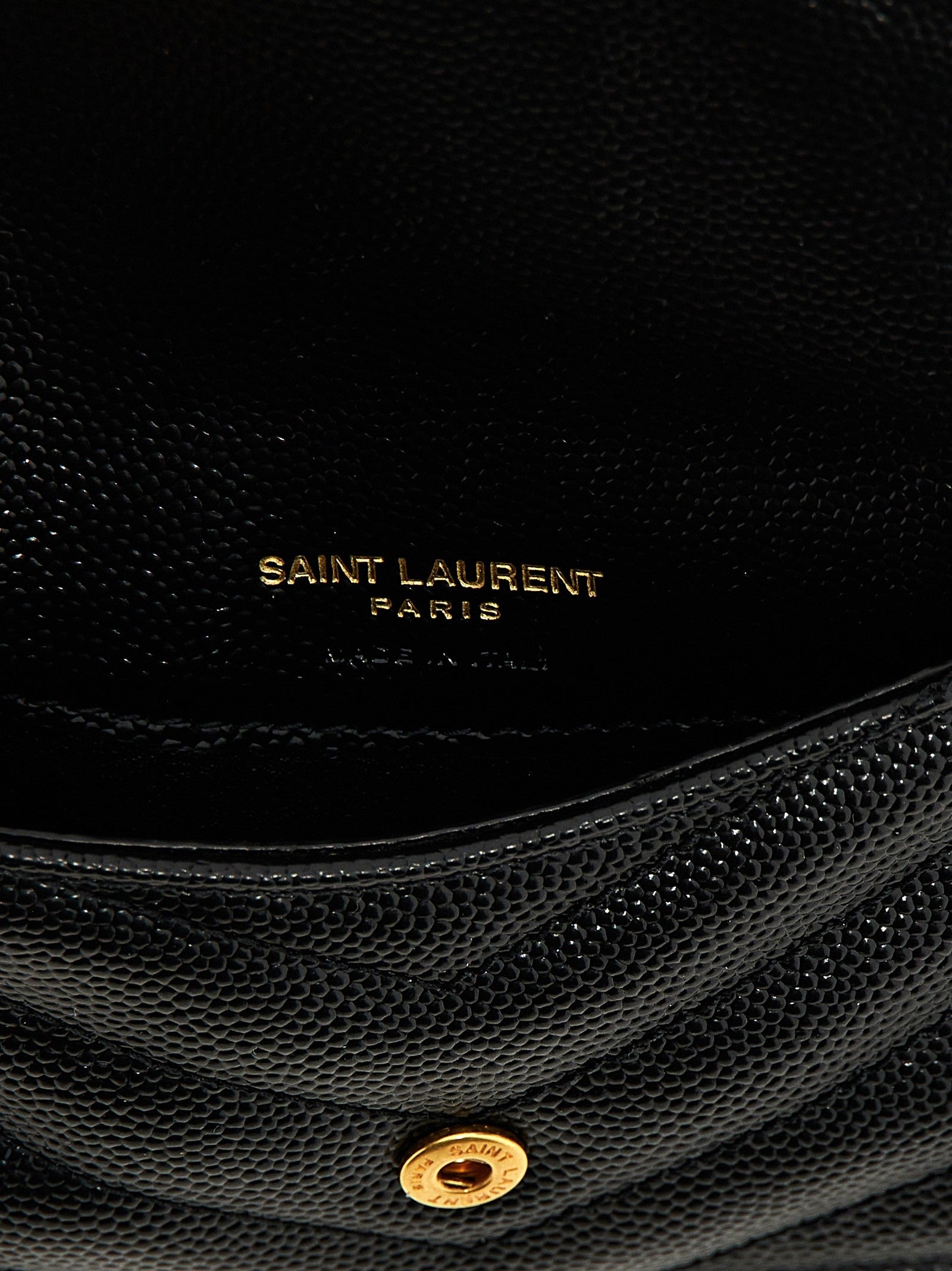 Saint Laurent Cassandre Card Holder Black