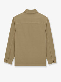 Saint Laurent Men's Cassandre Overshirt Beige
