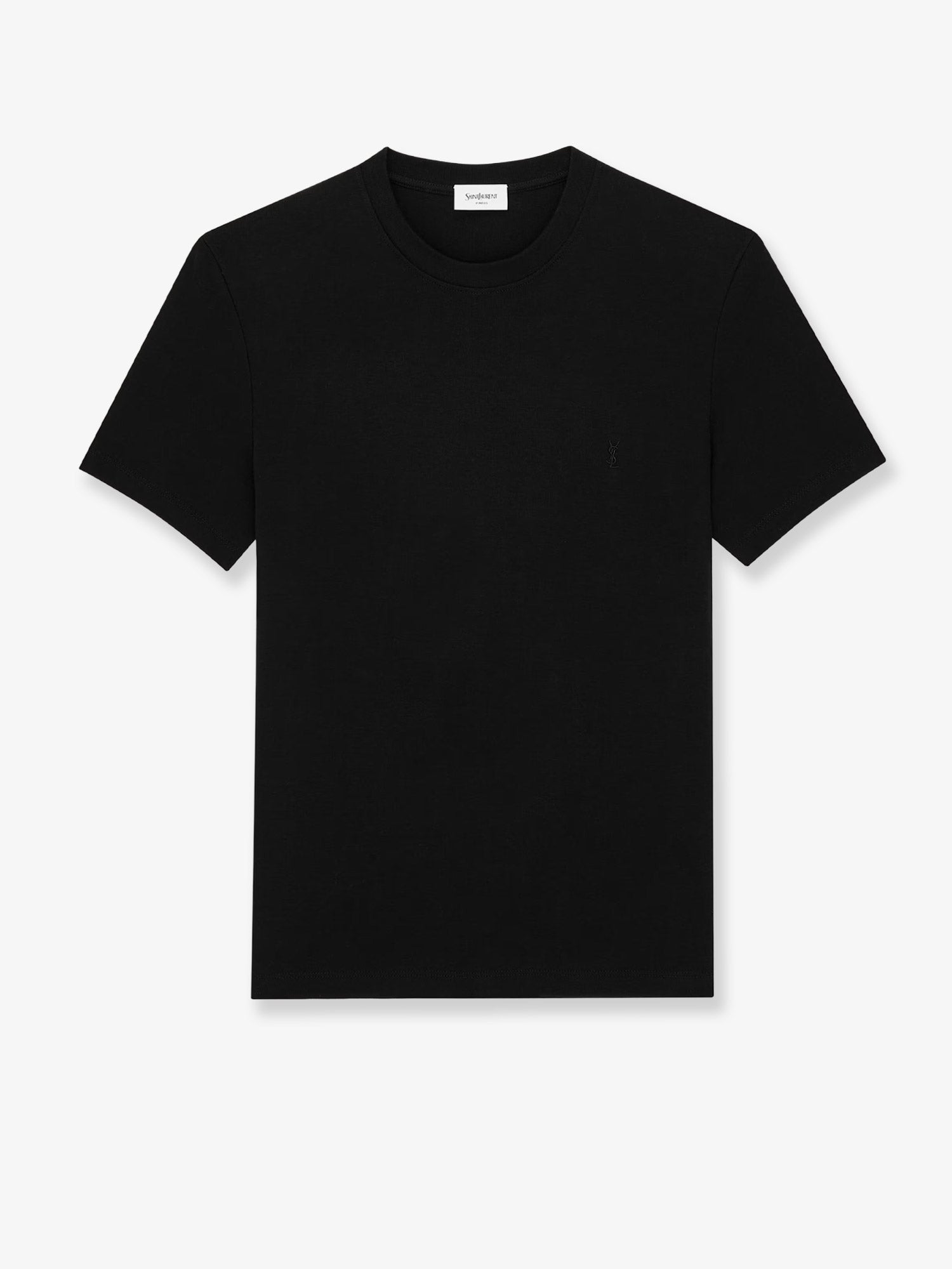 Saint Laurent Men's Cassandre Certified Cotton Shirt Black