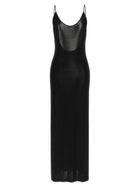 Saint Laurent Cassandre Chain Dress Black