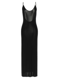 Saint Laurent Cassandre Chain Dress Black