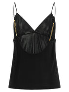 Saint Laurent Cassandre Chain Top Black, view 2