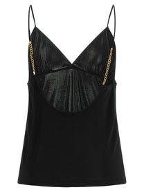 Saint Laurent Cassandre Chain Top Black, view 2